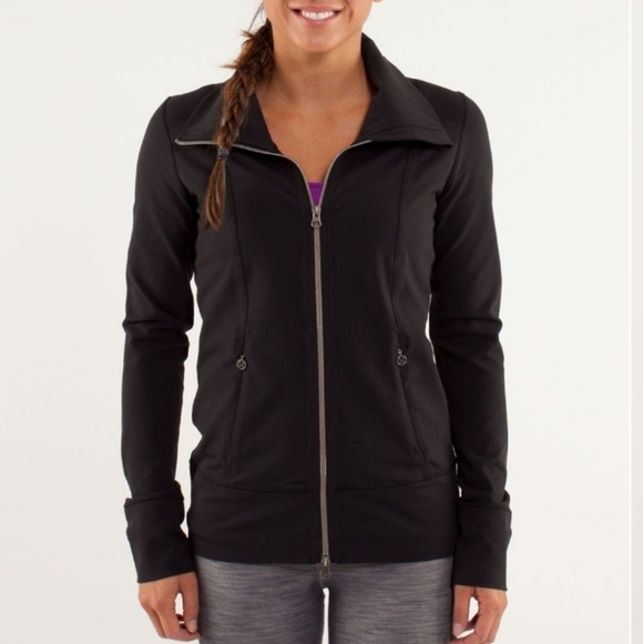 lululemon athletica Jackets & Blazers - Lululemon Daily Yoga Jacket Black Sz 2